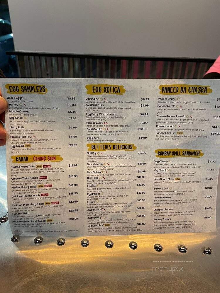 Eggmania - Henrico, VA menu_pic