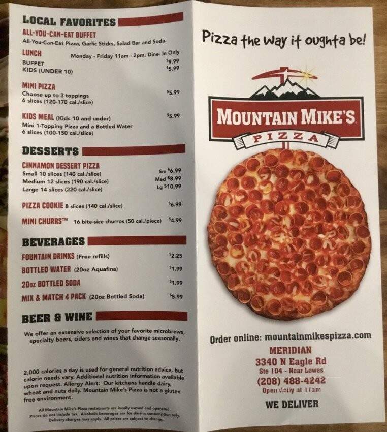 Mountain Mike's Pizza - Meridian, ID