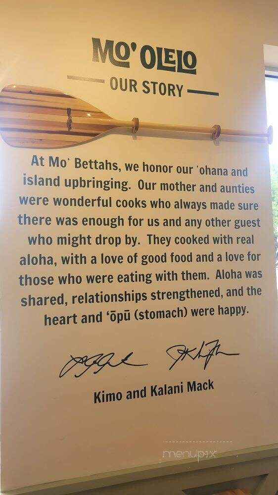 Mo Bettahs Hawaiian Style Food - Plano, TX menu_pic