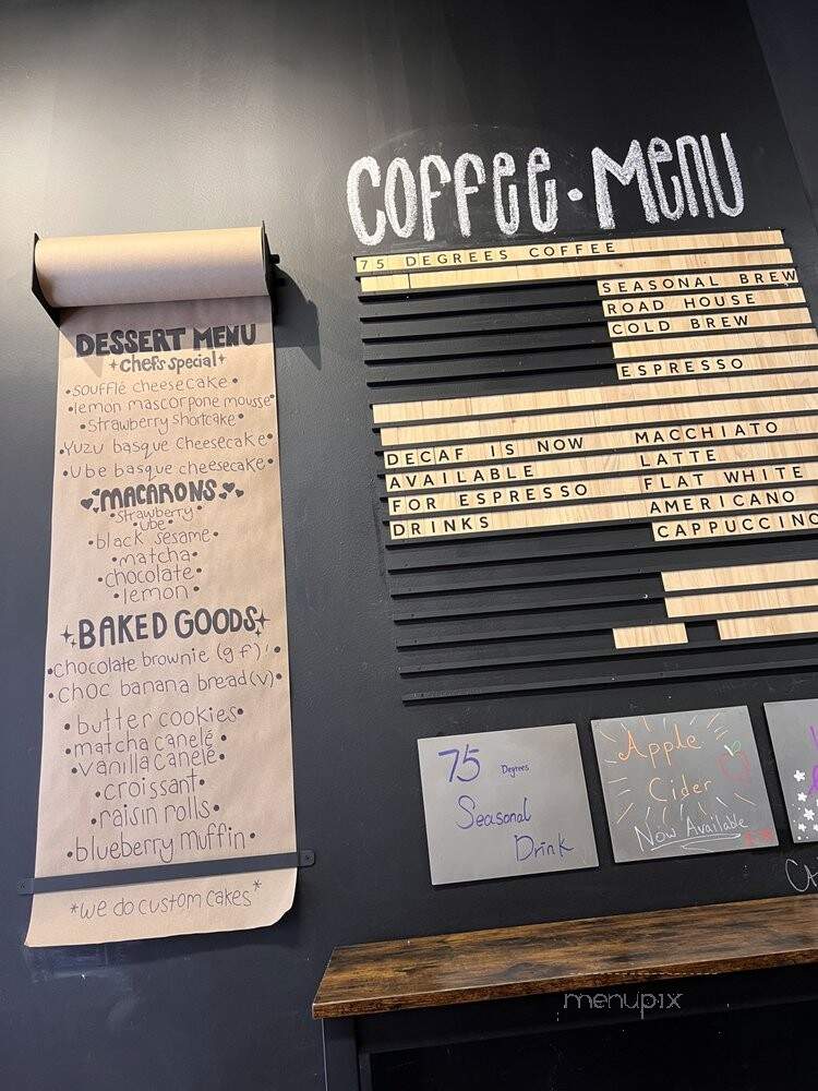 75 Degrees Cafe and Bakery - New York, NY menu_pic