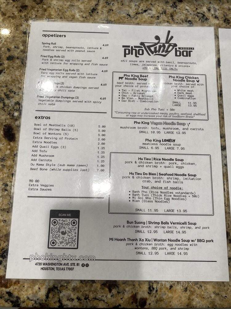 Pho King Noodle Bar - Houston, TX