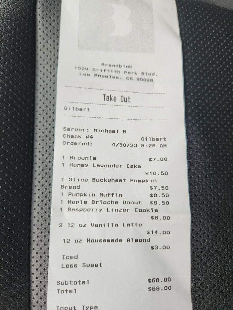 Breadblok - Los Angeles, CA menu_pic