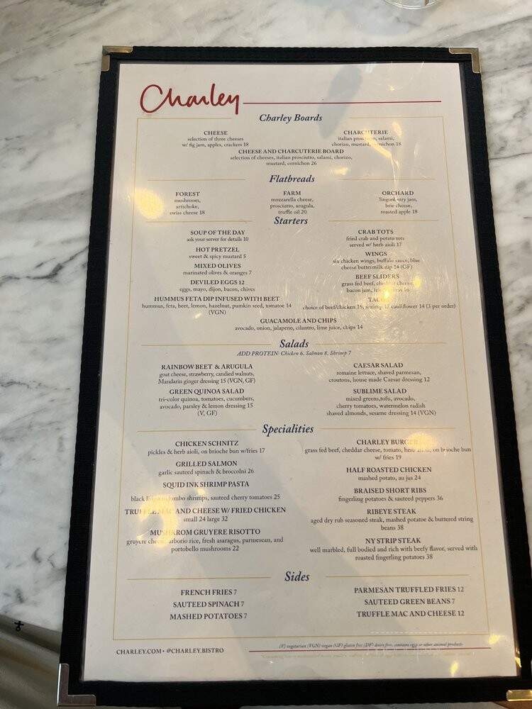 Charley - Harrison, NJ menu_pic