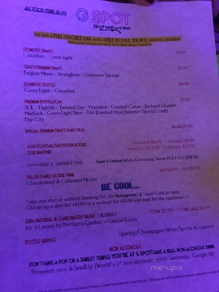 Grafitti Spot - Richmond Hill, ON menu_pic