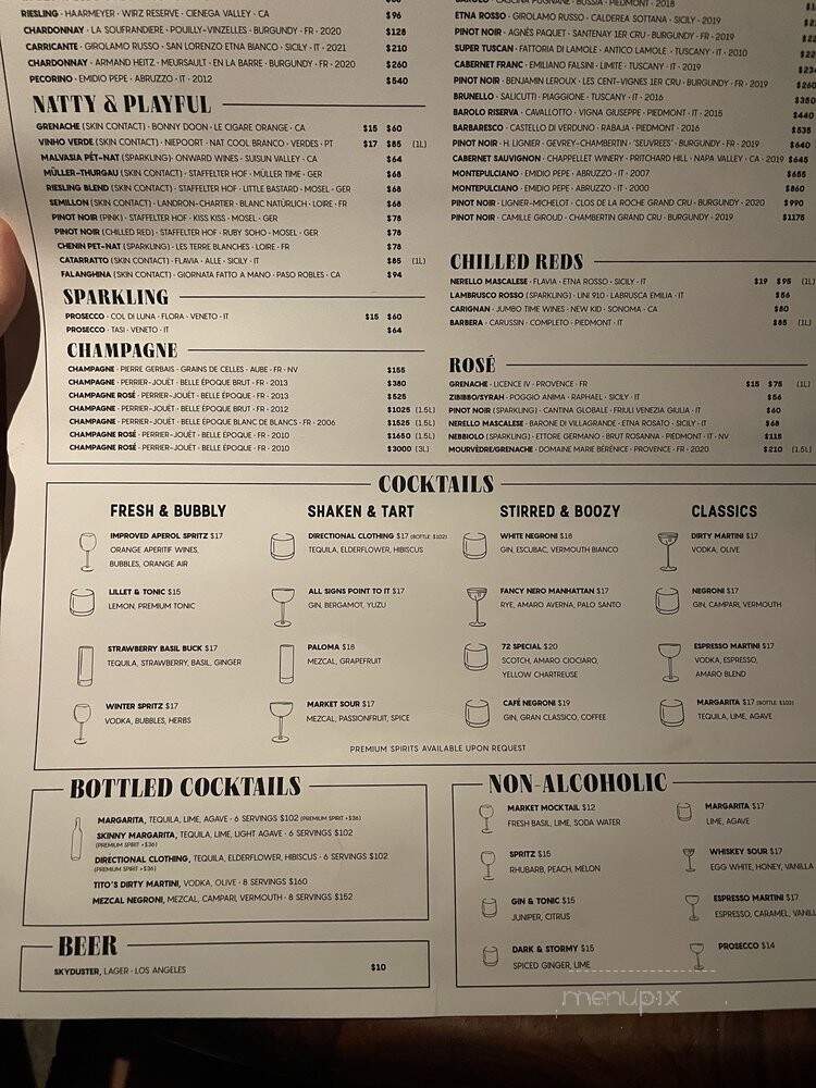 Market Venice - Los Angeles, CA menu_pic