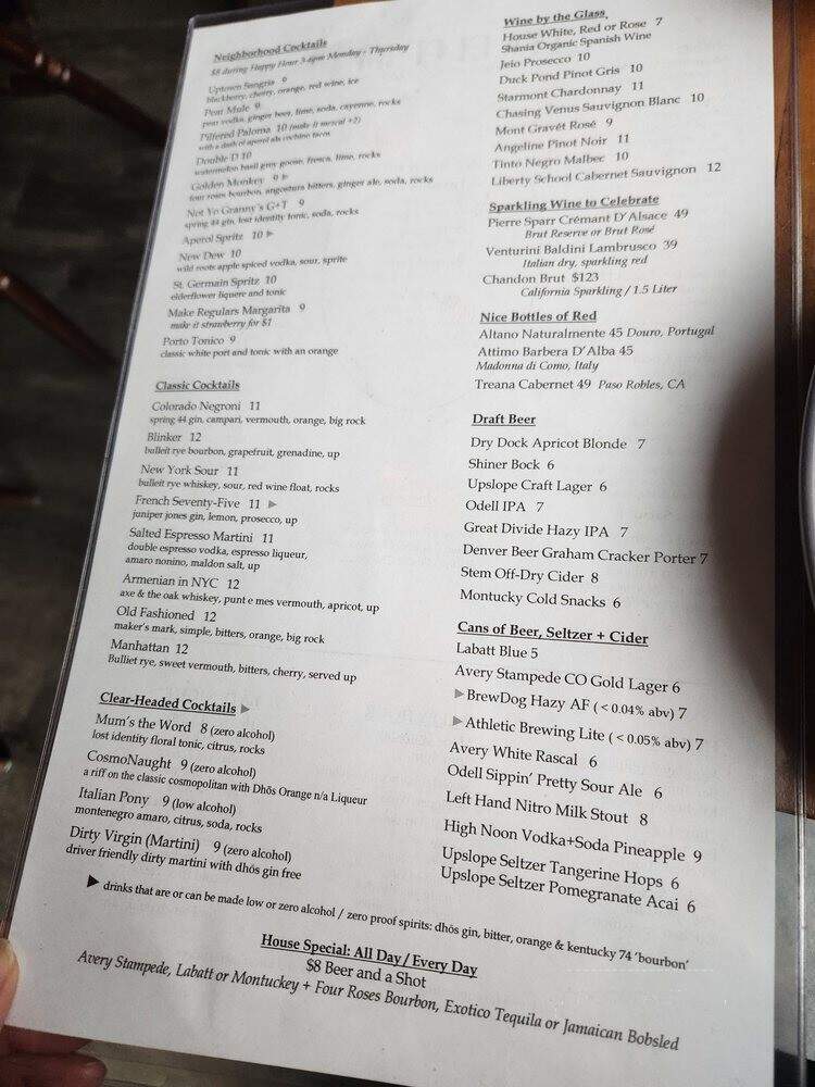 Dew Drop Inn - Denver, CO menu_pic