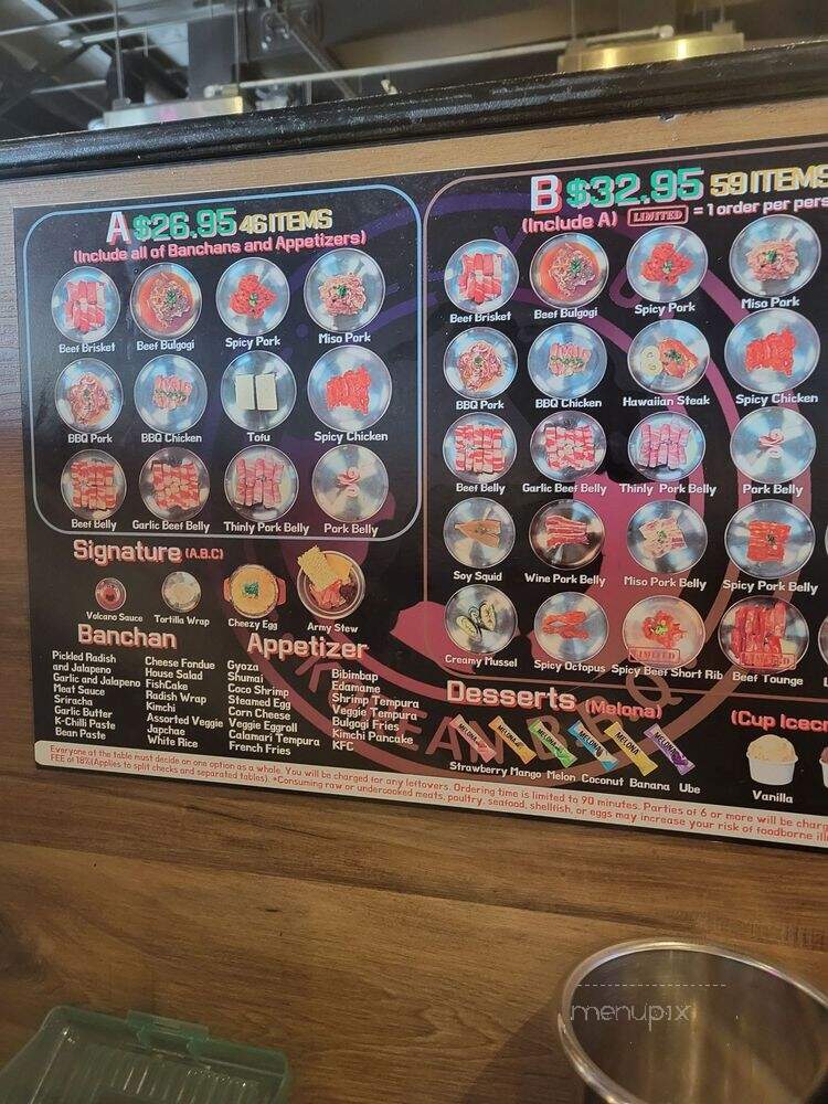 All You Korean BBQ - Paradise, NV menu_pic