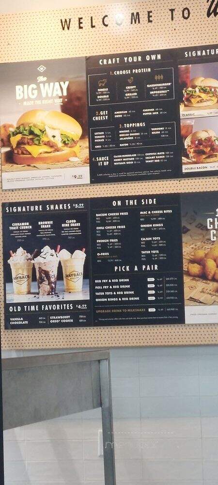 Wayback Burgers - San Antonio, TX menu_pic