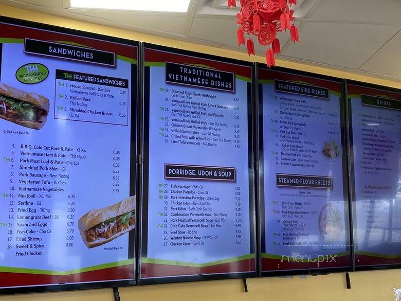 THH Sandwiches - Westminster, CA menu_pic