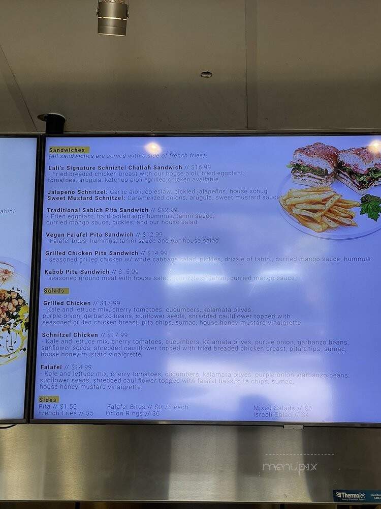 Hummus Lali - Thousand Oaks, CA menu_pic