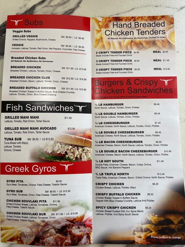 North South Grill - Pembroke Pines, FL menu_pic