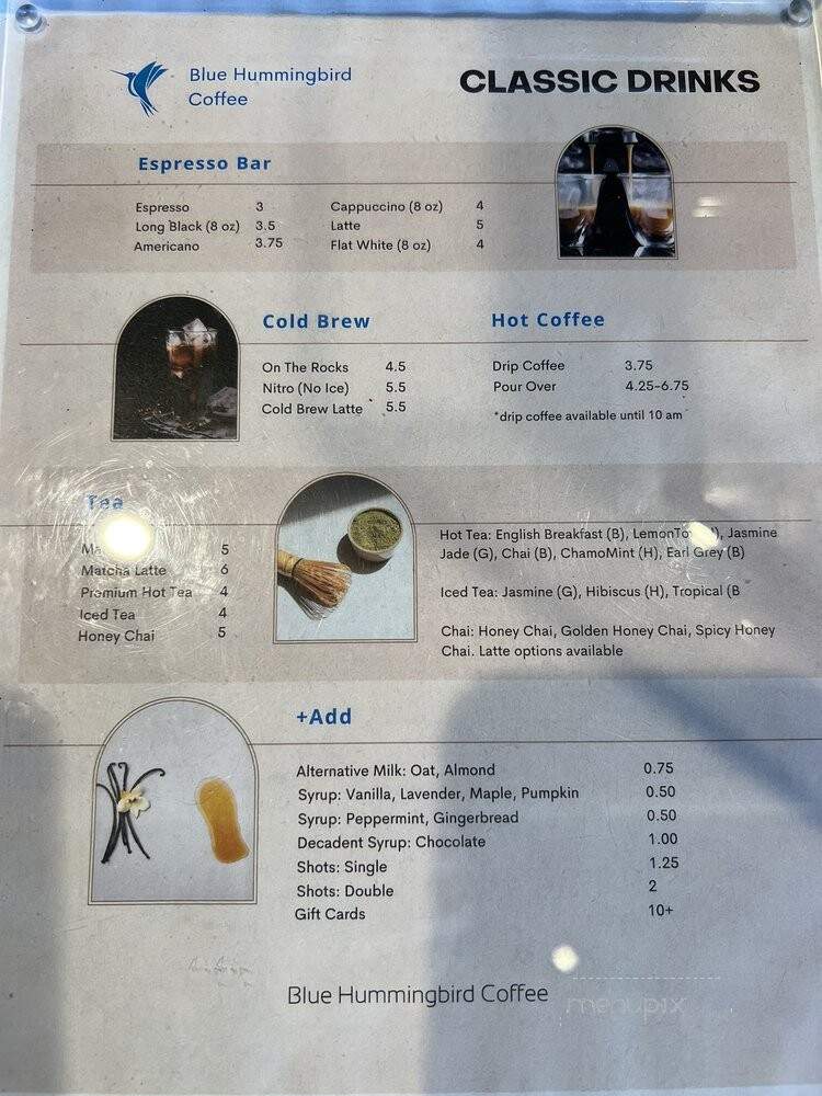 Cup Novel Park - Irvine, CA menu_pic