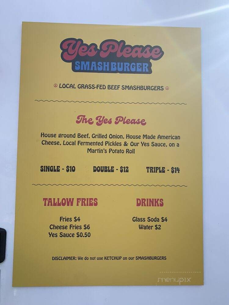 Yes Please SmashBurger - Portland, OR menu_pic