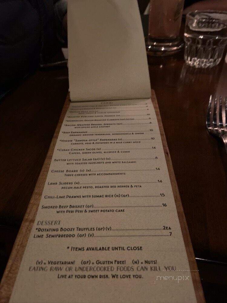 The In Between - Port Townsend, WA menu_pic