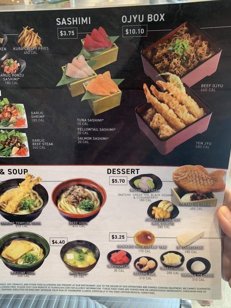 Kura Revolving Sushi Bar - San Antonio, TX menu_pic