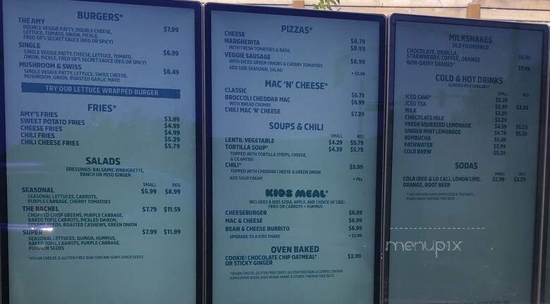 Amy's Drive Thru - Roseville, CA menu_pic