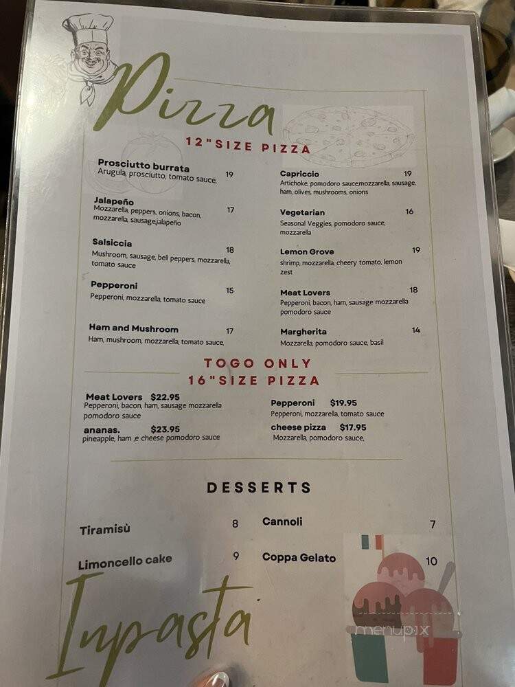 Inpasta Artisan Pasta and Pizza - Lemon Grove, CA