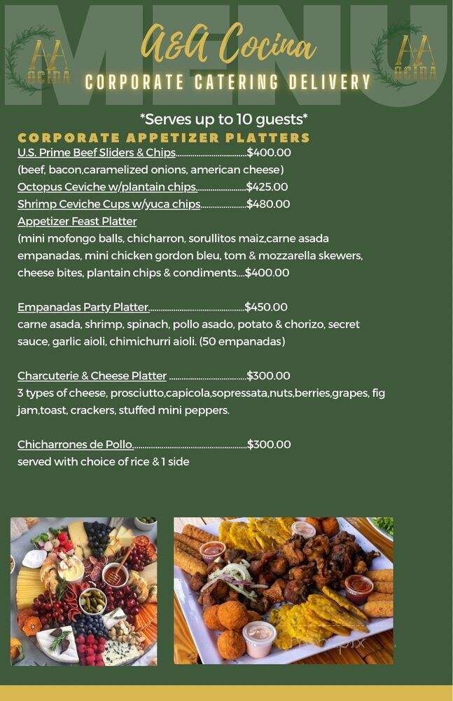 A&A Cocina - Fort Lauderdale, FL menu_pic