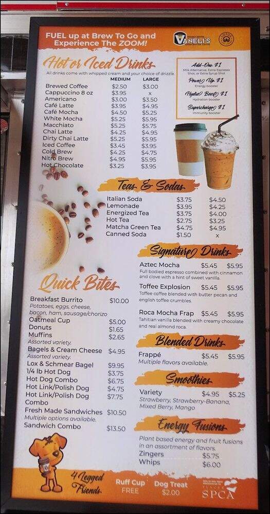 Brew To Go Gourmet Coffee - Roseville, CA menu_pic