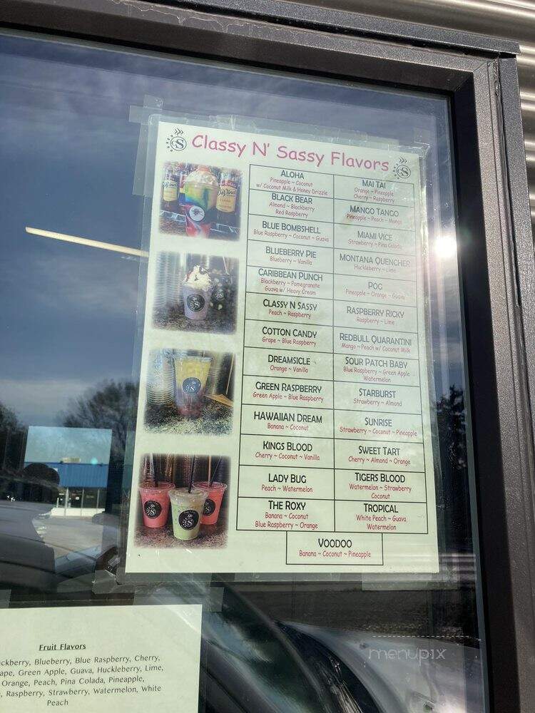Classy N' Sassy - Billings, MT menu_pic