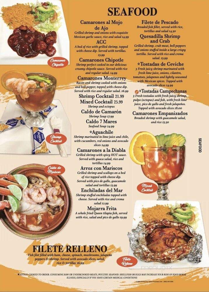 El Nuevo Tequilla - Washington, NC menu_pic