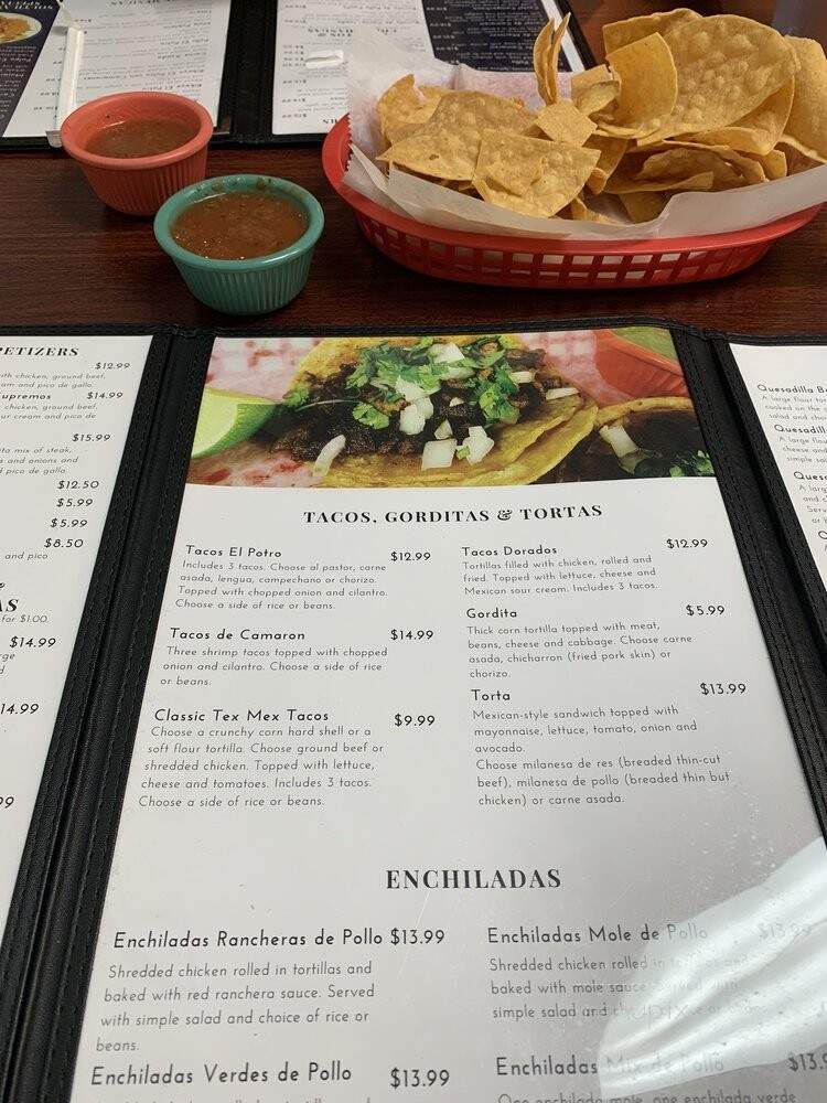 El Potro Restaurant - St. Louis, MO menu_pic