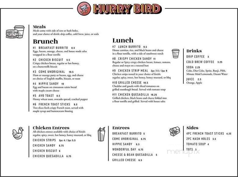 Hurry Bird - Omaha, NE menu_pic