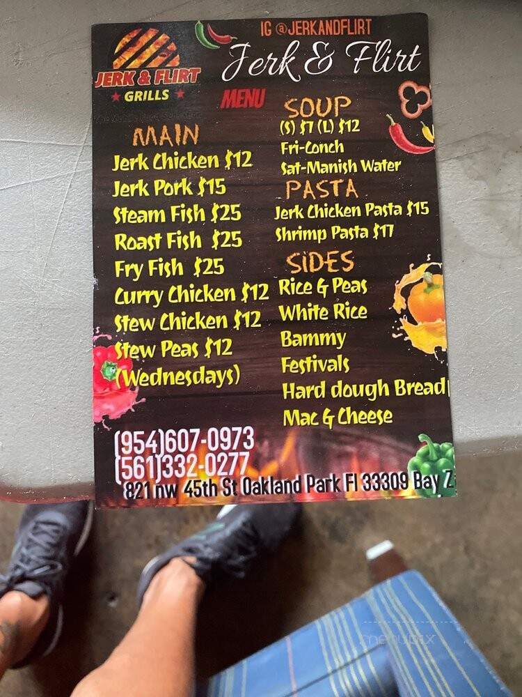 Jerk and Flirt Grills - Oakland Park, FL menu_pic