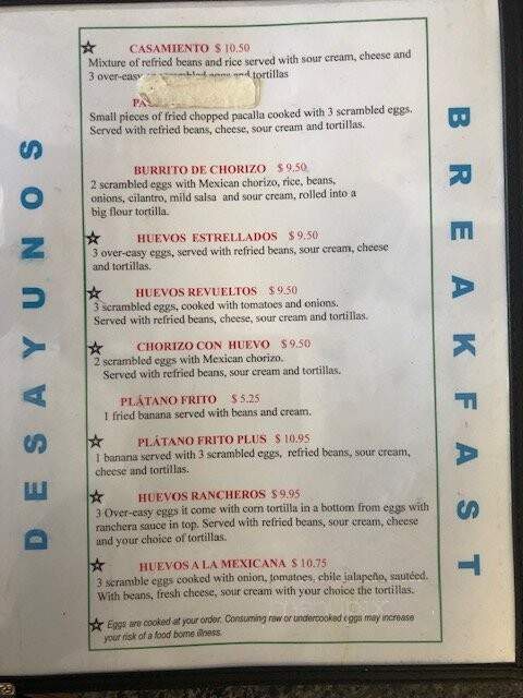La Chele 2 - Siloam Springs, AR menu_pic