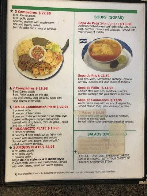 La Chele 2 - Siloam Springs, AR menu_pic