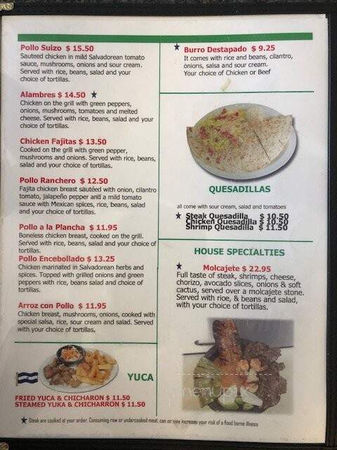 La Chele 2 - Siloam Springs, AR menu_pic