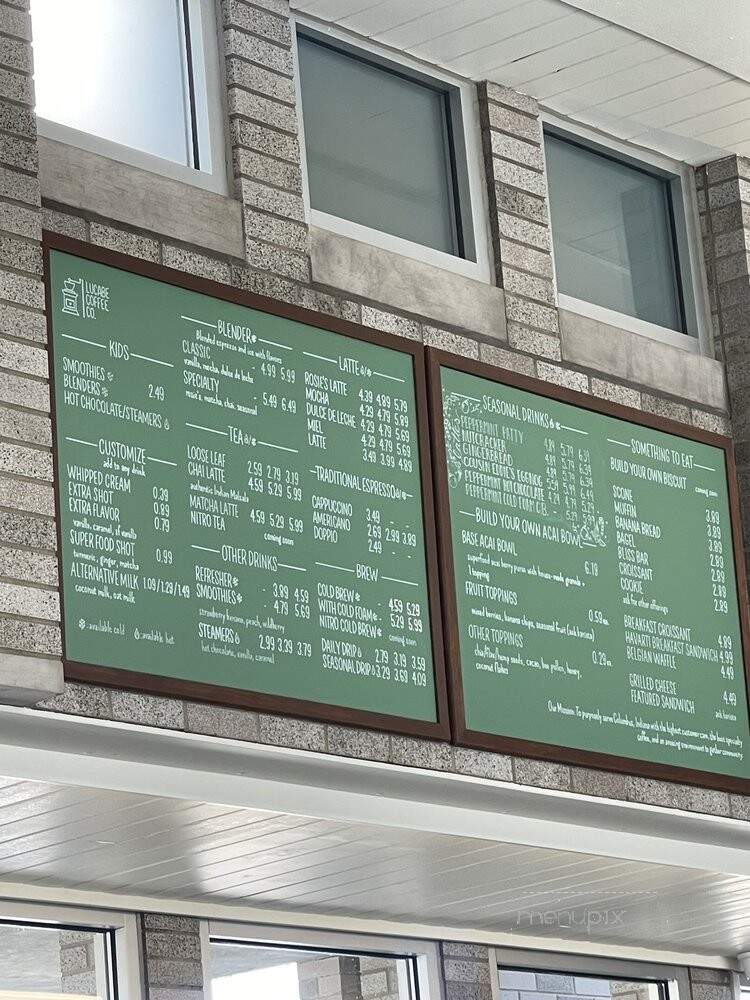 Lucabe Coffee Co - Columbus, IN menu_pic