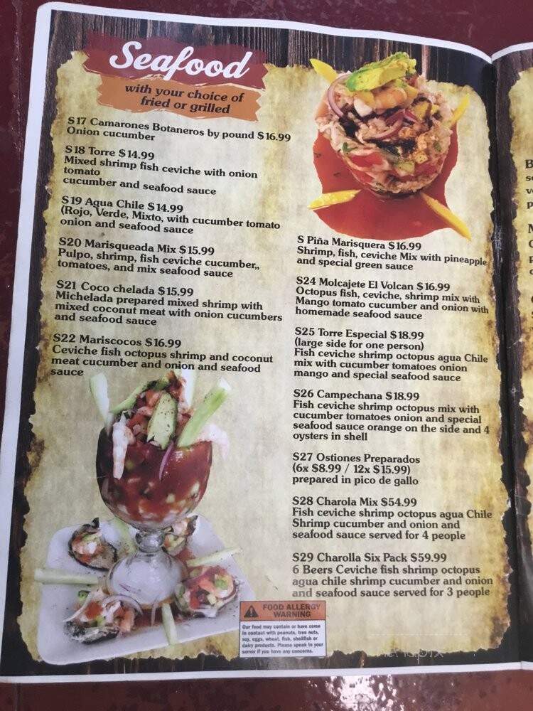 Mexican Limon Seafood and Grill - Everman, TX menu_pic