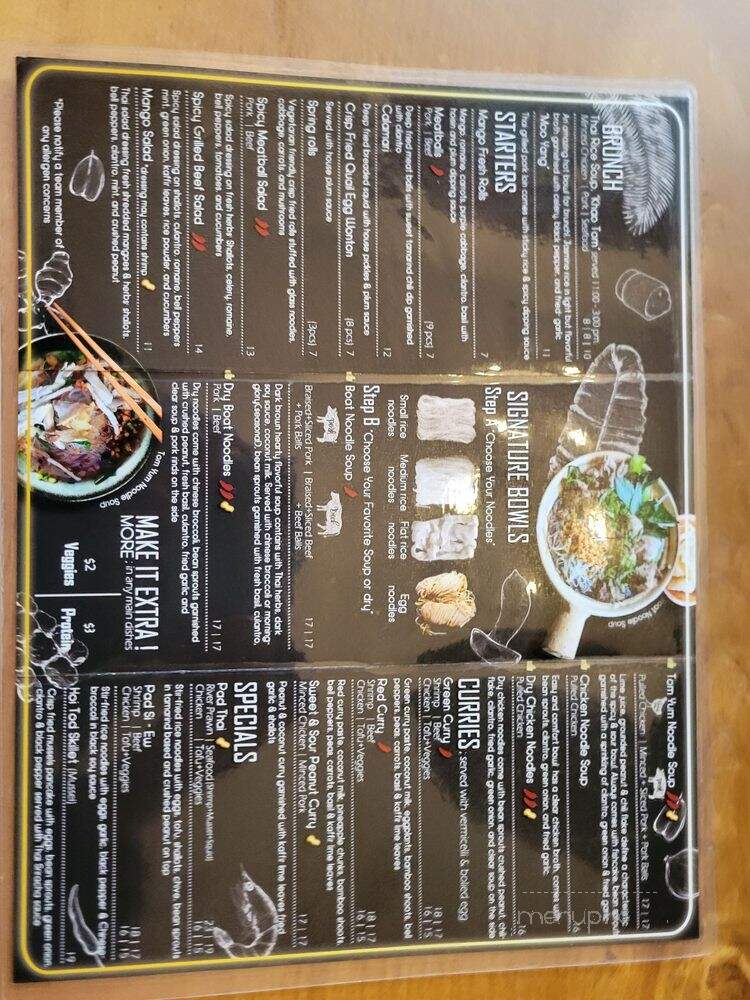 Paddler - Toronto, ON menu_pic