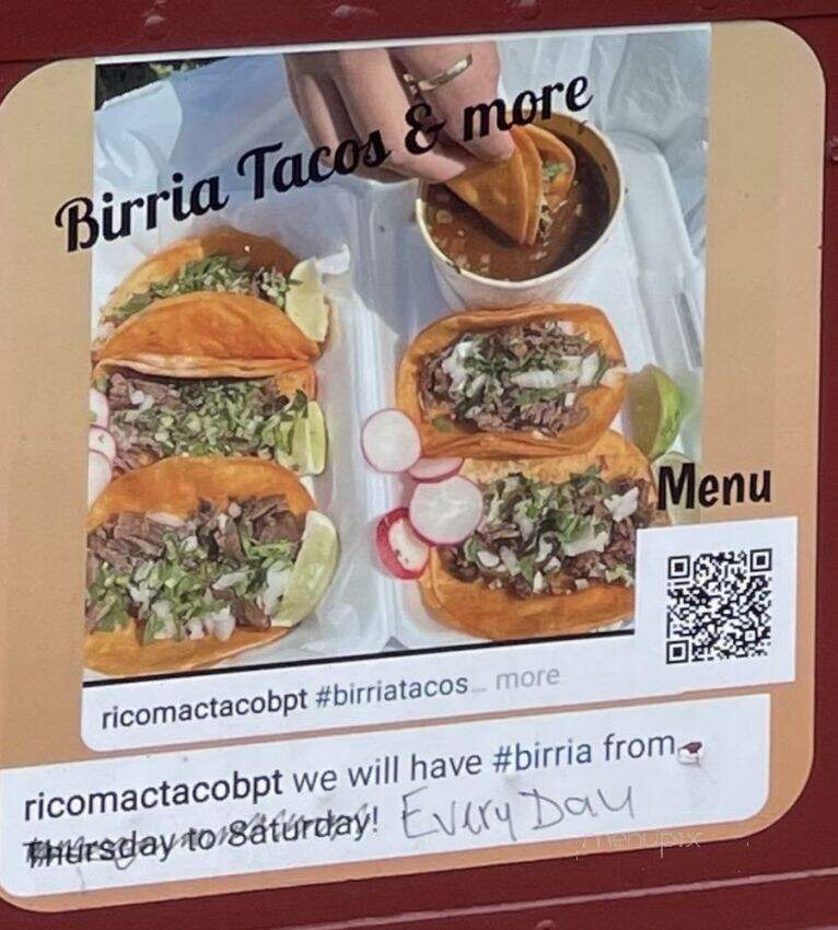 Rico Mac Taco - Bridgeport, CT menu_pic