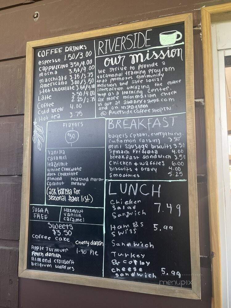 Riverside Coffee Shop - Lenoir City, TN menu_pic