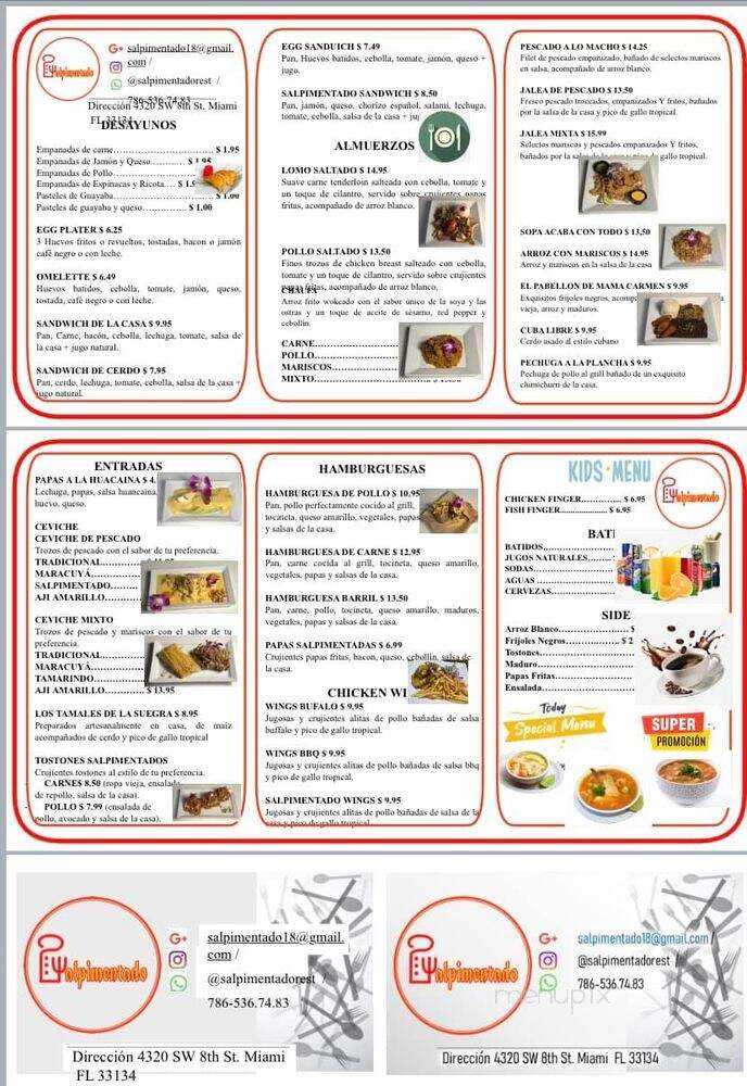 Salpimentado - Miami, FL menu_pic
