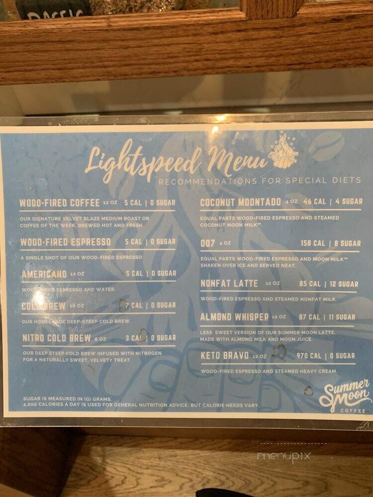Summer Moon Coffee - San Antonio, TX menu_pic