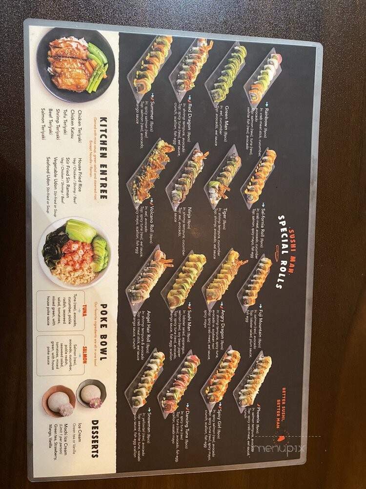 Sushi Man - Champaign, IL menu_pic