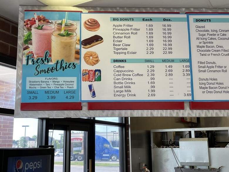 Sweet Dreams Donuts - Platte City, MO menu_pic