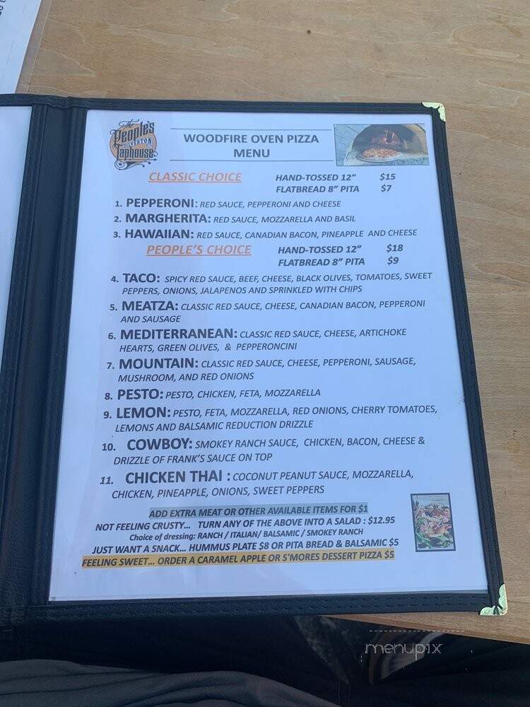 The Peoples Taphouse - Silverton, OR menu_pic