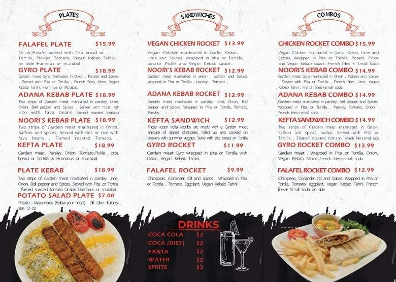 Vegan Kebab - Garland, TX menu_pic