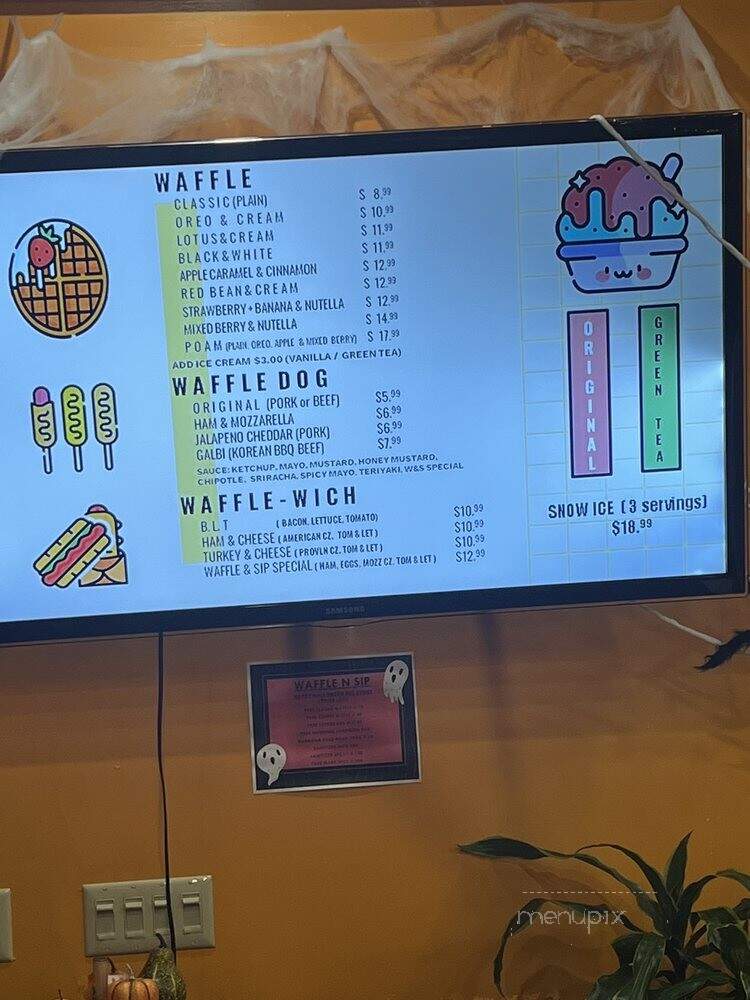 Waffle N Sip - Queens, NY menu_pic