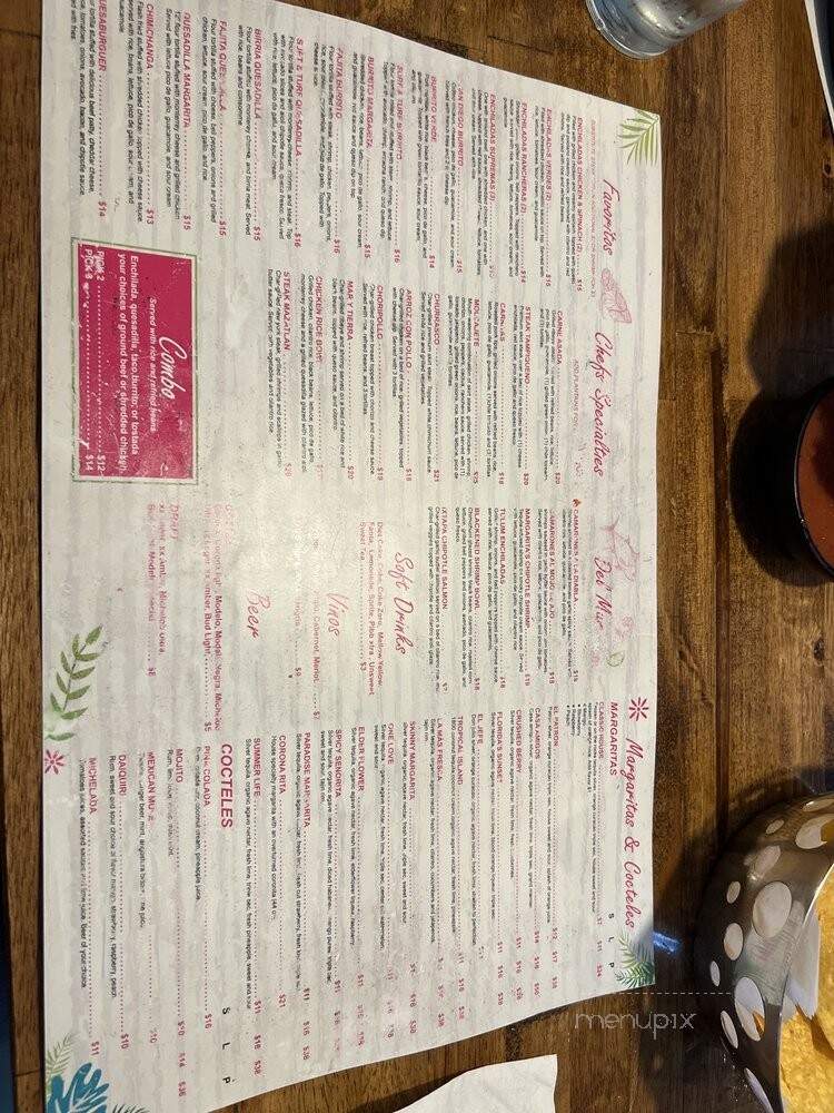 Margarita Island - Merritt Island, FL menu_pic