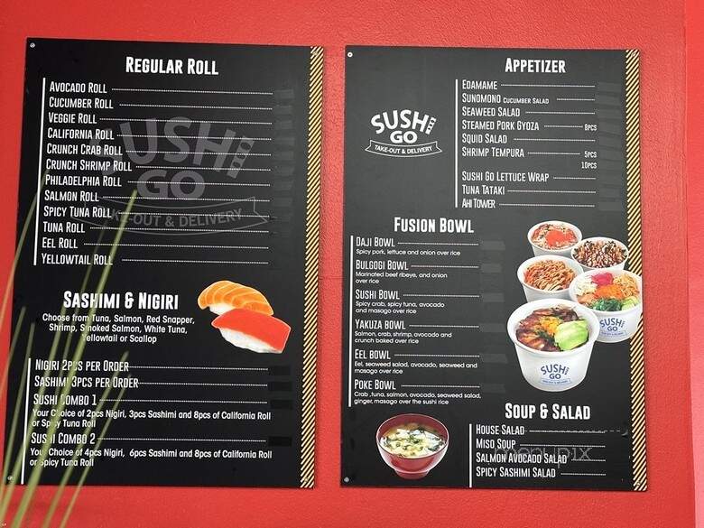 Sushi Go - Hurst, TX menu_pic