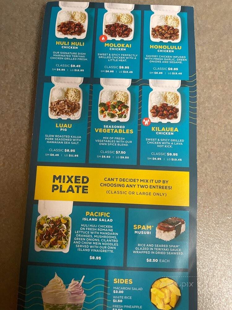 Hawaiian Bros Island Grill - Rowlett, TX menu_pic