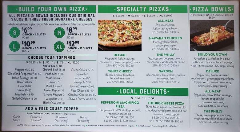 Marco's Pizza - West Palm Beach, FL menu_pic