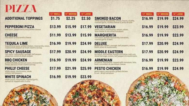 Mila's Pizzeria - Glendale, CA menu_pic