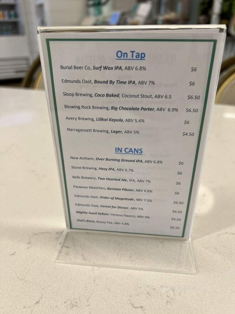 Summit Coffee - Charlotte, NC menu_pic