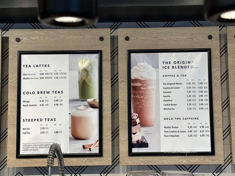 The Coffee Bean and Tea Leaf - Lake Oswego, OR menu_pic